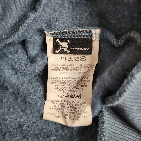 Oakley Sweatshirt Jacket Blue Zip-Up Long Sleeve Women's Size Small - Picture 6 of 8